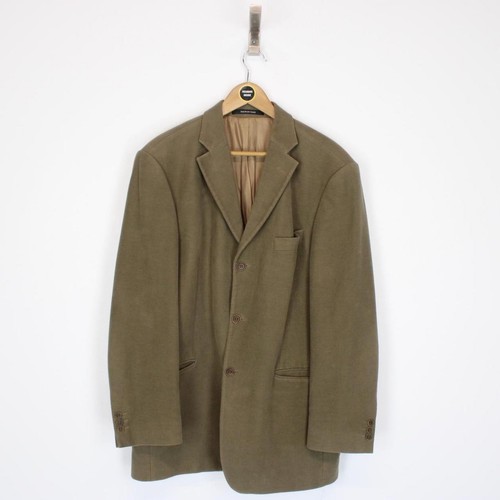 Vintage Balmain Paris Khaki Brown Cotton Overcoat - Picture 2 of 5