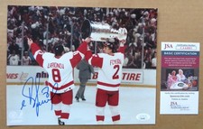 Former Red Wings  Igor Larionov  signed Stanley Cup  Photo  JSA Russian 5 member