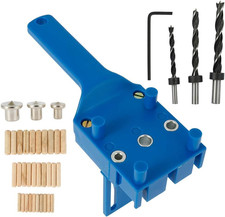 41 Pezzi Dima per Fori a Tasca 6/8/10 Mm Dima per Spinatura Legno Guida per Spin