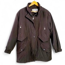 Nordstrom Bernardo Cargo Style Weather Jacket Women's Chocolate Utility L