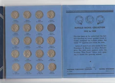 50 - BUFFALO NICKLES 1913 - 1938 In Folder
