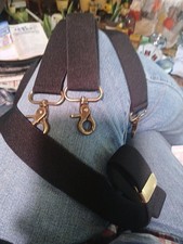 Mens Black Suspenders With Clasps Not Teeth. Never Used Opened To Show