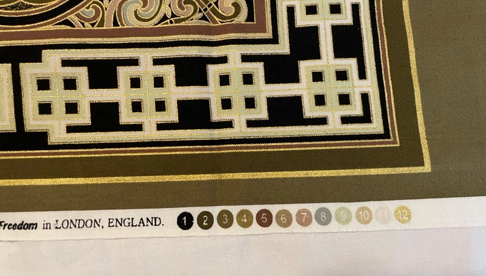 Celtic Collection Panel & 1 Yard Companion Freedom Fabric London England 00 - Image 3 of 4