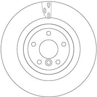 2X TRW Bremsscheibe DF6969S FüR Jaguar