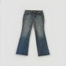 LOFT Women Curvy Boot Jeans Stretch Dark Wash Blue Size 10 / 30