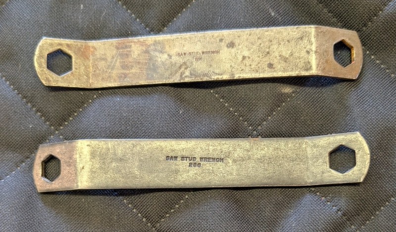 Saw Stud Wrench No 266 286 Two Total 