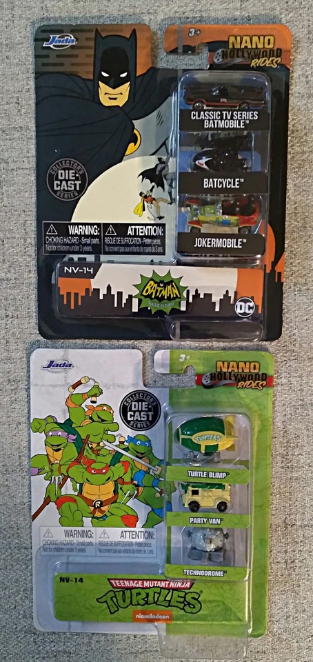 6 Jada Nano Hollywood Rides TMNT GI Joe Back To The Future Batman Fast Furious  - Image 2 of 4