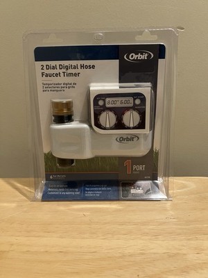 Orbit 2 Dial Digital Hose Faucet Timer 62155-03 Brand New 6 Year warranty