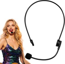 Fake Microphone Headset Prop - Rockstar Costume Accessories for Adult Men Women,