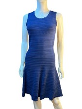 White House Black Market SL Sweater Fit N Flare Dress Color Ink Size XXS NWT