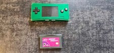 Green Gameboy Micro With Game
