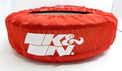 K&N RC-3028DR Red Pre Filter 9 x 2 Inch Air Cleaner Dust Cover Sock Wrap