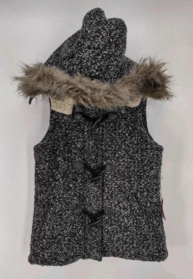 Mossimo Supply Co Vest Women's Size M Hood Faux Fur Trim Lined MSRP $39.99 NWT - Image 4 of 4