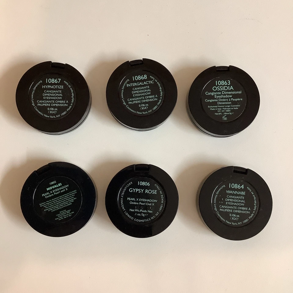 Vincent Longo 眼影套装 6 种颜色。 全新 无盒 — 第 3/3 张图片