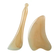 1/2pcs Gua Sha Stone Facial Tool Guasha Stone Comfortable Smooth Elegant Skin