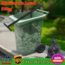 Manual Trash Can Compactor Waste Recycling Hand Tool for 60L-100L Wheelie Bins