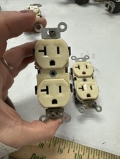 Leviton Commercial Grade Duplex Receptacles w/Self Grounding 20A-125V Ivory