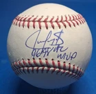 JUAN GONZALEZ "96 98 AL MVP" AUTOGRAPHED OMLB BASEBALL SCHWARTZ CERTIFIED
