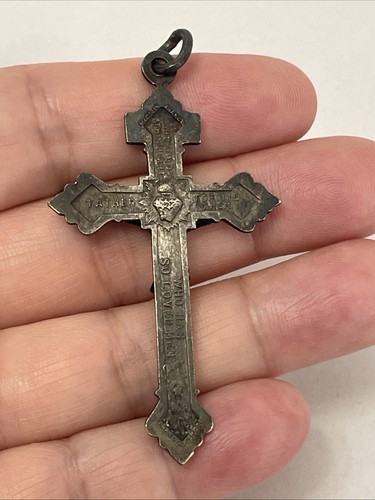 Vintage Cross Pendant /Made In France - Imagen 2 de 9