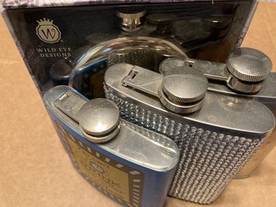 Collection of 4 Flasks 1 New 3 Used Various Size