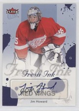 2005-06 Fleer Ultra Fresh Ink Blue 8/25 Jimmy Howard #FI-JI Auto 1o3