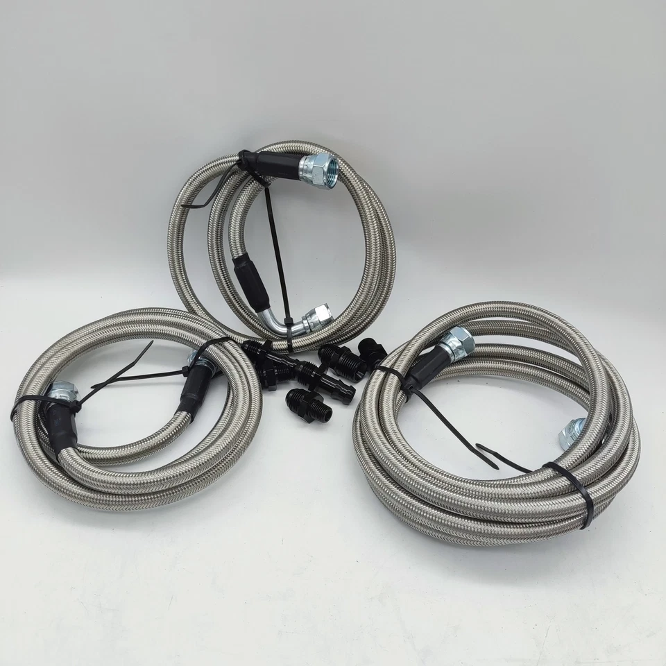 Cummins 47RE Transmission Cooler Lines Kit Hose For 1996-02 Dodge Ram Heavy Duty - Image 3 of 4