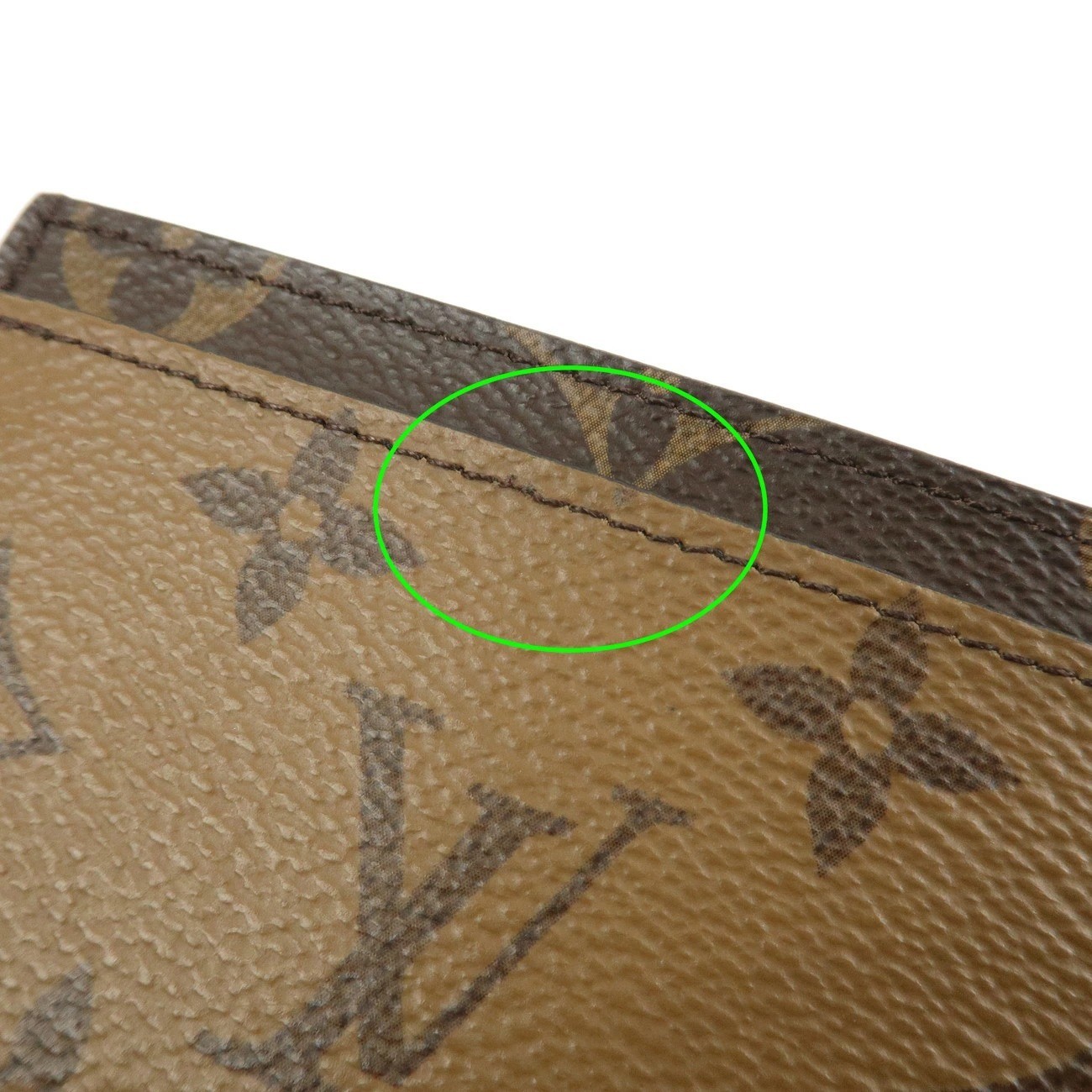 Auth Louis Vuitton Monogram Reverse Portecarte Si… - image 3