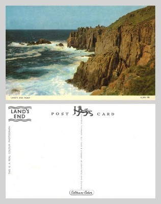 Alte Postkarte - Land's End Point Küstenansicht UNBESPIELT