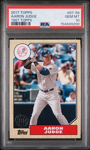 2017 Topps Aaron Judge Rookie 1987 #87-58 PSA 10