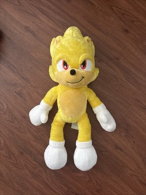 RARE Sonic The Hedgehog 2 Build A Bear Super Sonic Yellow Plush Stuffed Toy BAB