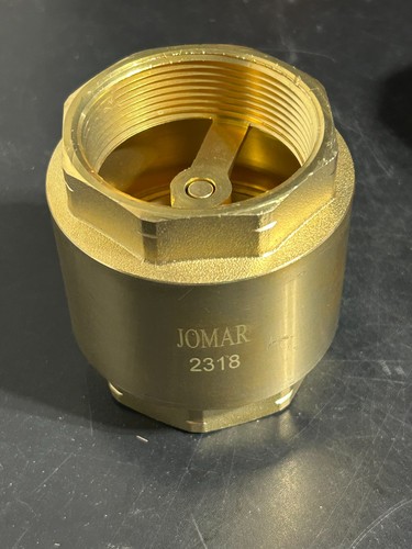 BRASS CHECK VALVE JOMAR THREADED 2" NEW