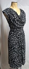 Vtg 90'Perceptions New York Women’s Fit & Flare Dress Size 10 Animal Print