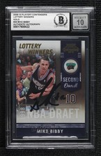 BAS 2009 Playoff Contenders Lottery Winners Gold Mike Bibby BGS Authentic 3c7