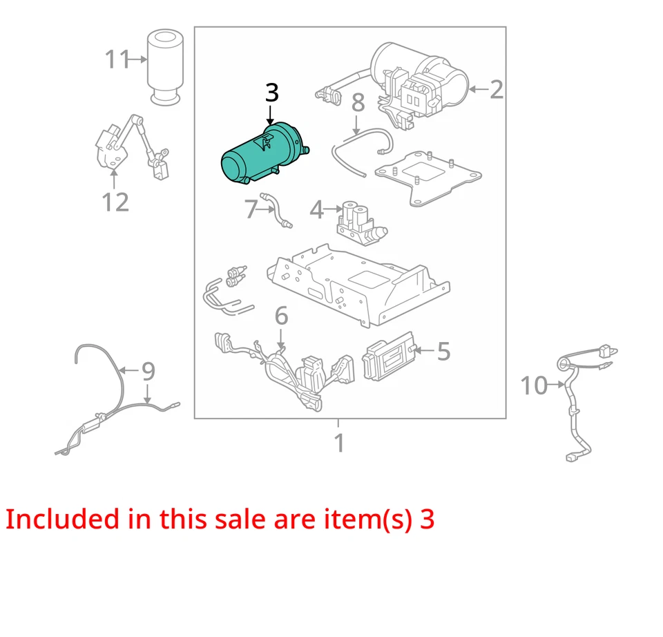 ПОДХОДИТ ДЛЯ 03-09 HUMMER H2 СУШИЛКА, АВТОМАТИЧЕСКИЙ КОНТРОЛЬ УРОВНЯ ВОЗДУХА COMP 88982410 - НОВЫЙ OEM - Изображение 3 из 4