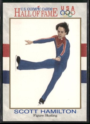 1991 Impel U.S. Olympic Hall of Fame Scott Hamilton #46 USA