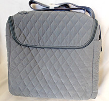 Vera Bradley QUIET SHADE gray microfiber Lunch crossbody cooler bag NWT