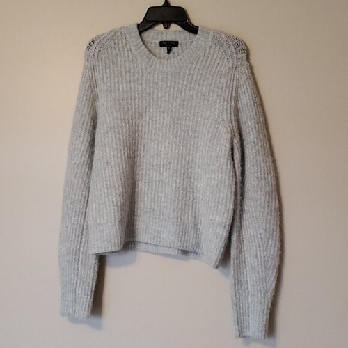 $350 Rag & Bone Jonie Crewneck Pullover Sweater sz L boho - Picture 6 of 9