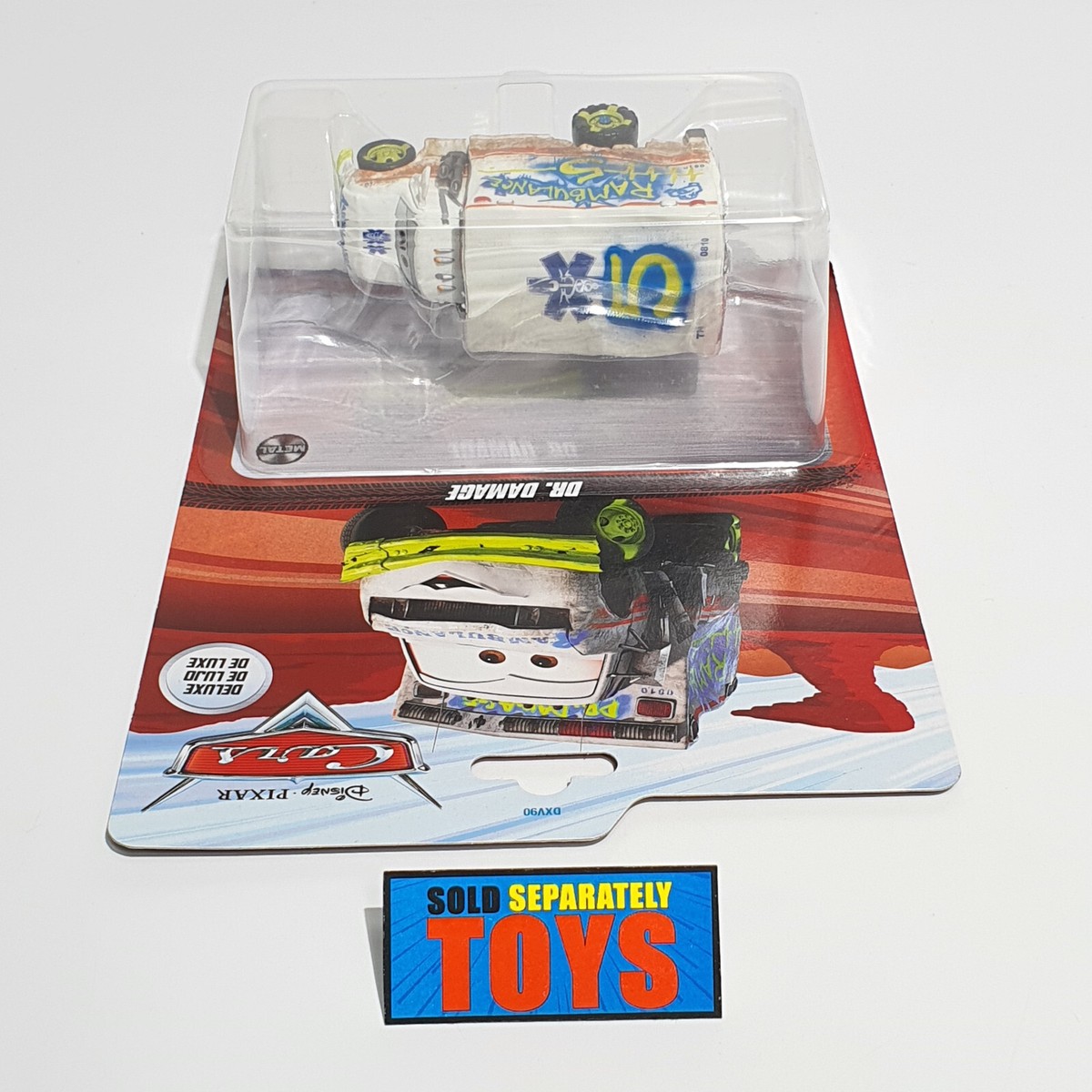 Disney Pixar Cars 3 DR DAMAGE rambulance metal ambulance deluxe