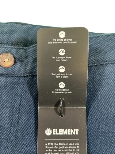 Pantalones Element para hombre azul índigo hechos para soportar pantalones vintage (S01) - Imagen 13 de 21