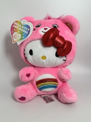Hello Kitty Dressed As Cheer Bear 8 Inch Fun-Size Plush - Soft, Huggable Bestie!