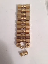 3/8" Brass Compression Fittings-10 Pcs Per Bag