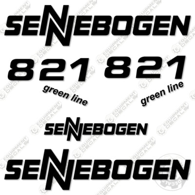 Fits Sennebogen 821 Decal Kit Excavator Equipment Decals - 3M Vinyl!