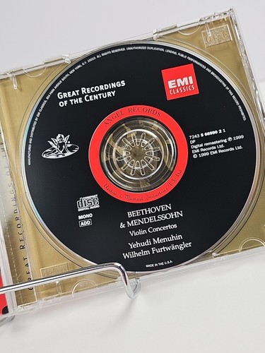 Beethoven & Mendelssohn: Violin Concertos CD, Menuhin • Furtwrangler, 1999 - Picture 7 of 8