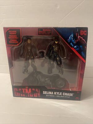 THE BATMAN SELINA KYLE CHASE 2022 DC MOVIE ACTION FIGURES CYCLE SPIN MASTER #mm1