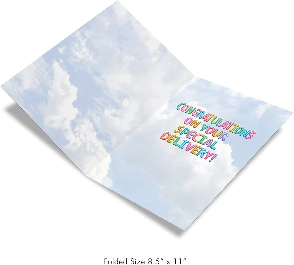 The Best Card, Jumbo Baby Card para niños (8,5 X 11 pulgadas), saludo de nuevos padres ( Foto 2 de 4