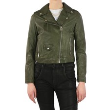 Diesel R Sery Womens Jackets Stylish Leather Racer Coats Casual Biker Jackets