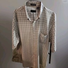 Van Heusen Plaid Long Sleeve Woven Shirt -Size Large