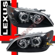 Dual G3 Halo Led Black Projector Headlights For 01-05 Lexus Lexus Is300 Is-300 Dual G3 Halo Led Black Projector Headlights For 01-05 Lexus Lexus Is300 Is-300