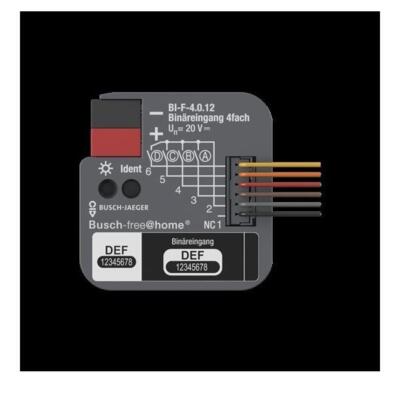 Busch-Jaeger Binäreingang 4-fach BI-F-4.0.12 IP20 Bussystem-Binäreingang