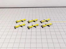 6x Yellow AIRPORT SNOW PLOUGH TRUCKS Aircraft GSE Equipment 1:400 Scale Diorama